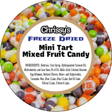 Freeze Dried Mini Tarts Mixed Fruit Candy