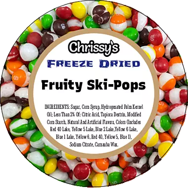 Freeze Dried Fruity Ski-Pops Candy