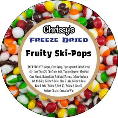 Freeze Dried Fruity Ski-Pops Candy
